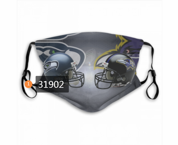 NFL Seattle Seahawks 502020 Dust mask with filter->nfl dust mask->Sports Accessory